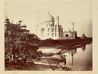 Taj Mahal from the banks of the Yamuna River by John Edward Saché