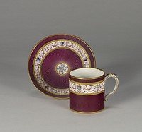 Cup and Saucer (gobelet litron), 2nd size by Sèvres Manufactory and Jean Jacques Dieu