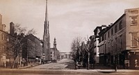 Washington D.C: Pennsylvania Avenue and 4 street . Photograph by Francis Frith, ca. 1880.