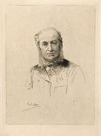 J. Eugène Bouchut. Etching by A. Lalauze.