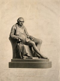 Sir Joseph Banks. Lithograph by S. Cousins after H. Corbould after F. Chantrey.