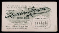 Bynin-Amara : analogous to Easton's Syrup, but much easier of assimilation : March 1905.