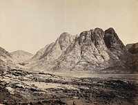 Mount Horeb, Sinai. Photograph by Francis Frith, 1858.