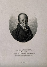 Pierre André Latreille. Stipple engraving by A. Tardieu, 1823, after himself.