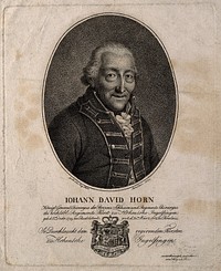 Johann David Horn. Line engraving by A. Thilo, 1801.
