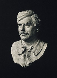 Edouard Brissaud. Photograph of sculpted bust.