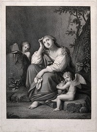 Saint Mary Magdalen. Engraving by I. Pavon after B. Schedoni.