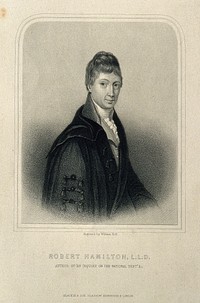 Robert Hamilton. Stipple engraving by W. Holl.