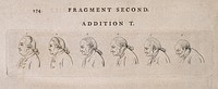 Progression of a man through the ages of fifty to a hundred. Engraving, c. 1794.