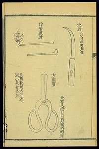 Chinese woodcut: Instruments of petty surgery (2)