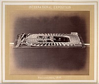 Philadelphia International Exposition, 1876: (Mower or McClellan ) Hospital, Philadelphia: a model. Photograph, 1876.