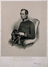Emanuel Stephan Schroff. Lithograph by E. Kaiser, 1850.