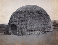 South Africa: an African kraal hut. Photograph by Prof. Simpson, 1905.