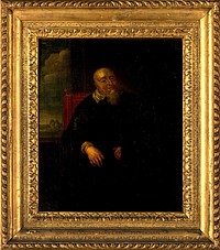 Sir Theodore Turquet de Mayerne, physician. Oil painting after Sir P.P. Rubens.