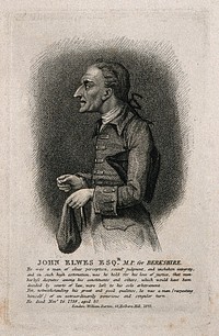 John Elwes, a miser. Stipple engraving, 1822.
