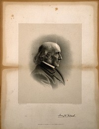 Sir Henry Wentworth Acland. Lithograph by G. B. Black.