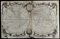 The Earth: map. Engraving, 1782.