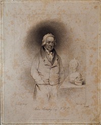 John Abernethy. Stipple engraving by R. Cooper, 1825, after C. Penny.