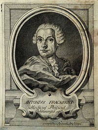 Antonio Fracassini. Line engraving by Valesi.
