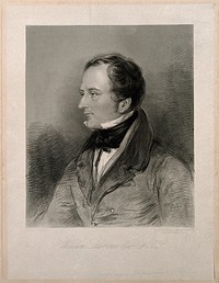 Sir William Lawrence. Stipple engraving by F. C. Lewis, senior, 1835, after F. C. Lewis, junior.