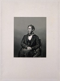 Anthony Ashley Cooper, 7th Earl of Shaftesbury. Stipple engraving by D. J. Pound, 1858, after J. Mayall.