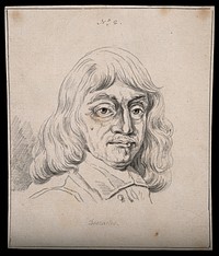 René Descartes: portrait. Drawing, c. 1794.