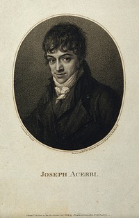 Joseph Acerbi. Stipple engraving by P. W. Tomkins, 1802, after P. Violet.