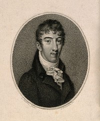 Andreas Conrad Bonn. Stipple engraving by L. Portman after L. Moritz.