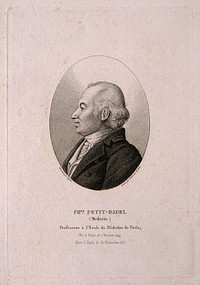 Philippe Petit-Radel. Stipple engraving by A. Tardieu after J. A. D. Ingres.