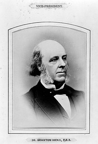 John Braxton Hicks. Photograph by G. Jerrard, 1881.