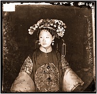China: a Manchu bride. Photograph by John Thomson, 1871.