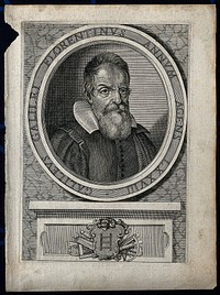 Galileo Galilei. Line engraving.