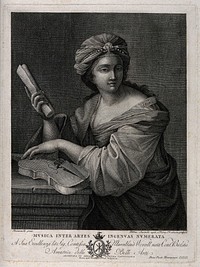 The Cumaean sibyl. Engraving by P. Savorelli and P. Fontana after G.F. Romanelli.