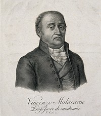Michele Vincenzo Giacinto Malacarne. Line engraving by A. Asioli.