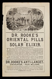 Dr. Rooke's Oriental Pills and Solar Elixir.