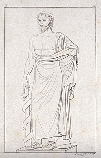 Aesculapius. Etching by G.P. Lasinio.