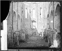 Tianjin (Tientsin), China: interior ruins of the Chapel of the Sisters of Charity after the Tianjin Massacre. Photograph by John Thomson, 1871.