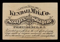 Soapine : home soap / Kendall Manufacturing Company.