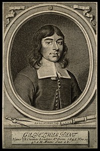William Hunt. Line engraving by R. White, 1673, after himself.