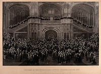 Members of the International Medical Congress, London, 1881. Photograph by Herbert R. Barraud, 1882.