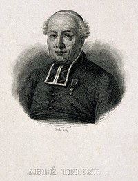 Pierre-Joseph Triest. Line engraving by F.S. Goulu.