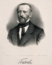 Ludwig Traube. Lithograph by G. Engelbach.