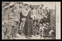 Guerre de 1914 : blessés anglais, English wounded.