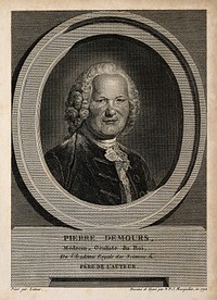 Pierre Demours. Line engraving by N. F. J. Masquelier, 1792, after M. Quentin de La Tour.
