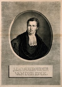 Jacob Ludovic Conrad Schroeder van der Kolk. Lithograph by W. J. Paling, 1831.