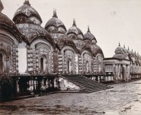 Kolkata, India: a temple. Photograph, ca. 1890.