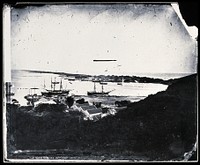 Takow harbour (Takao, Kaohsiung), Formosa [Taiwan]. Photograph, 1981, from a negative by John Thomson, 1871.