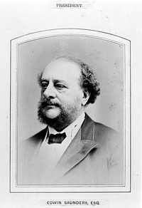Sir Edwin Saunders. Photograph by G. Jerrard, 1881.