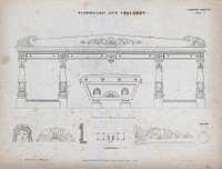 Cabinet-making: a sideboard and cellaret. Engraving by E. Turrell after H. Whitaker, 1848.
