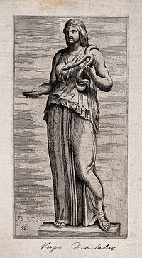 Hygieia. Etching by F. Perrier.